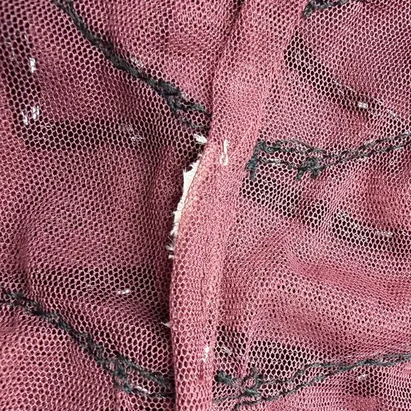 Free People Beaded Mesh Drop-Waist Dress Size Medium - Picture 4 of 4